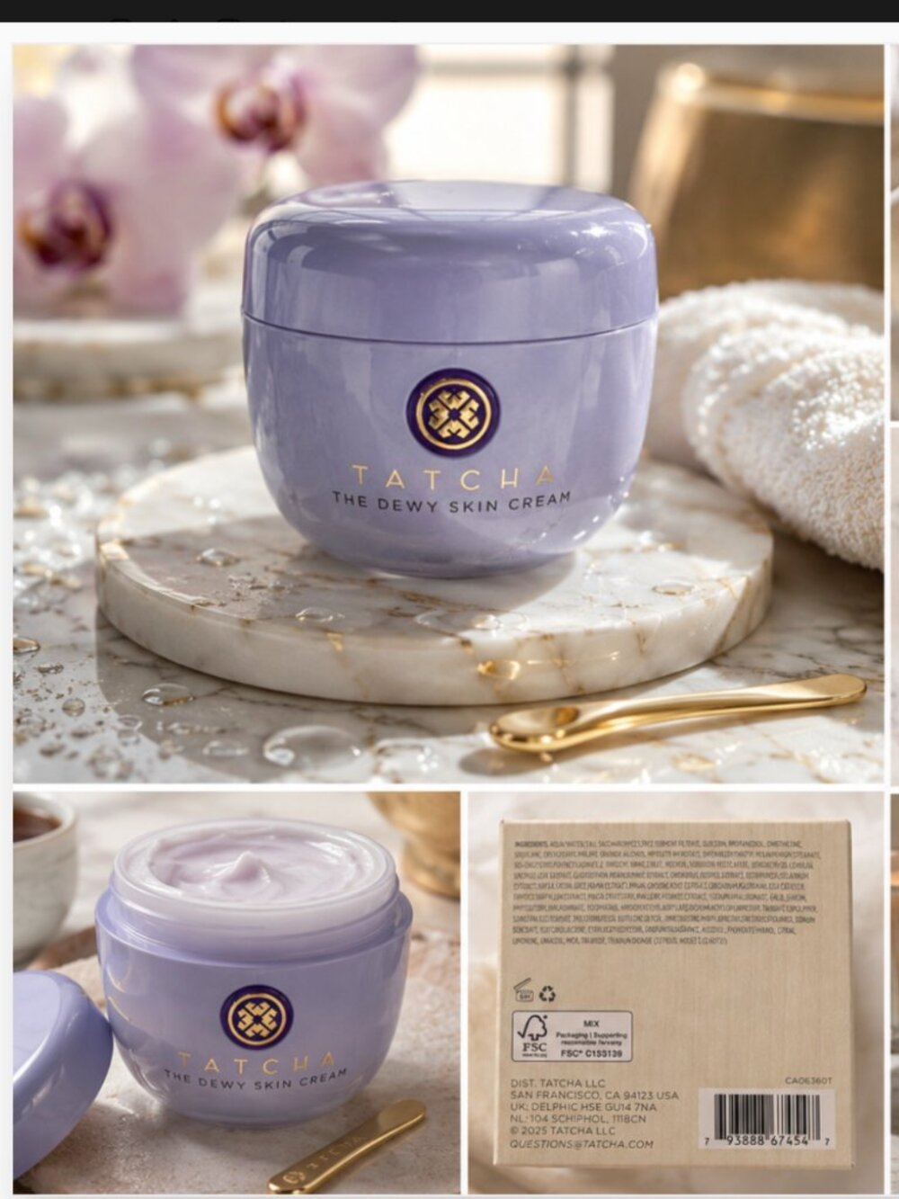 TATCHA Dewy Skin Cream Jumbo 75ml 2.5oz Plumping Hydrating Moisturizer NIB